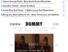 Tablet Screenshot of dummymag.com